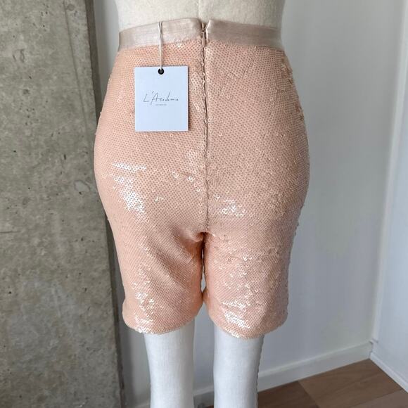 L’academie pink sequin shorts SZ XS - Picture 3 of 5